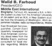 Walid B. Farhoud in the Media